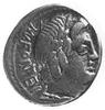 Fonteia, Mn. Fonteius (około 85 p.n.e.), denar, Aw: Głowa Vejovisa i napis MN. FONTEI C.F., Rw:Usk..