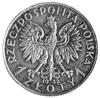 1 złoty 1932, głowa kobiety z wypukłym napisem PRÓBA, wybito 120 sztuk; srebro 3,40 g.