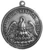 medal z uszkiem sygnowany ALBERT AMERANO wybity w 1668 roku, Aw: Popiersie Klemensa IX i napis,Rw:..