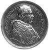 medal sygnowany BIANCHI wybity w 1911 roku, Aw: Popiersie Piusa X i napis, Rw: Siedząca postać kob..