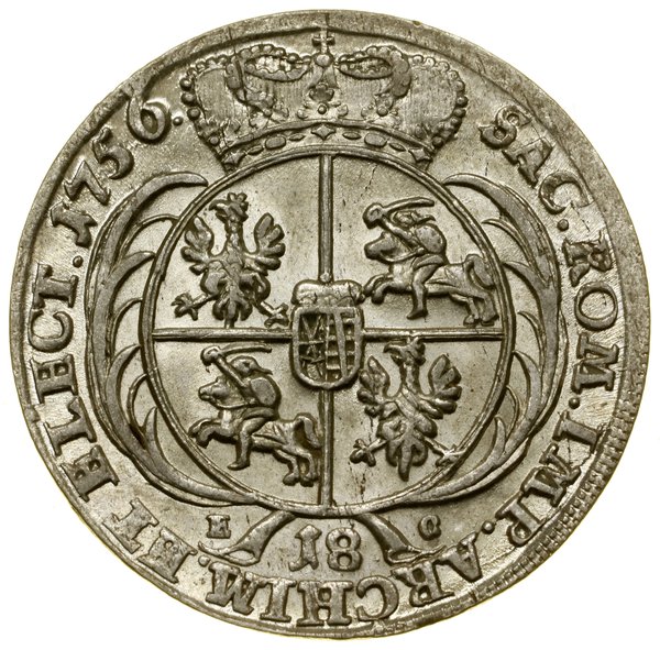 Ort, 1756 EC, Lipsk; typ portretowy z dużą głową