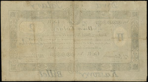 2 talary, 1.12.1810; podpis komisarza: Tomasz Ad