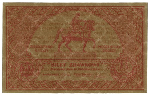 50 groszy, 28.04.1924; bez oznaczenia serii i nu