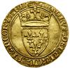 Écu d’or à la couronne, (po 1389), Troyes; Aw: Ukoronowana tarcza z herbem Francji, + KAROLVS  (dw..