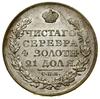 Rubel, 1823 СПБ ПД, Petersburg; Adrianov 1823, Bitkin 137, GM tabl. XVII.2, Uzdenikow 1478;  piękn..