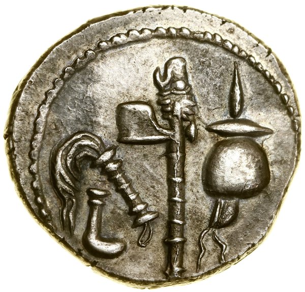 Denar, (49–48 pne), wędrowna mennica wojskowa
