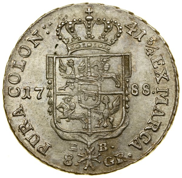 Dwuzłotówka (8 groszy), 1788 EB, Warszawa