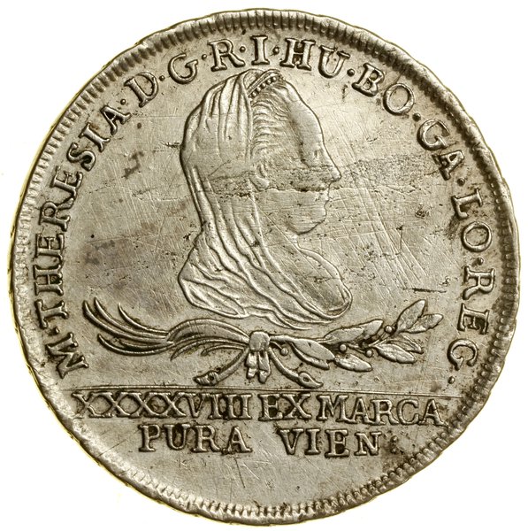 30 krajcarów (dwuzłotówka), 1776 IC FA, Wiedeń