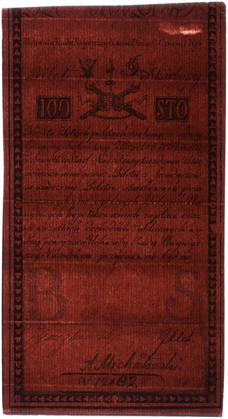 100 złotych polskich, 8.06.1794