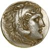 Tetradrachma, rok 11 (208/207 pne), Phaselis; Aw: Głowa Heraklesa nakryta lwią skórą w prawo; Rw: ..