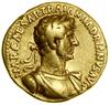 Aureus, (118), Rzym; Aw: Popiersie cesarza w wieńcu laurowym w prawo, IMP CAESAR TRAIAN  HADRIANVS..