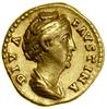 Aureus pośmiertny, (141–161), Rzym; Aw: Popiersie cesarzowej w prawo, DIVA FAVSTINA; Rw: Ceres sto..