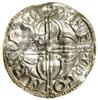 Denar typu Quatrefoil, (1018–1024), Hertford, mincerz Lifinc; Aw: Popiersie władcy w lewo,  w czte..