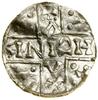 Denar, (1018–1026), Ratyzbona, mincerz Aza; Aw: Dwunitkowy krzyż, wewnątrz którego + / Λ / HCIINIS..