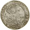 Trojak szeroki, 1562, Wilno; moneta dużej średnicy z popiersiem króla, końcówki legend LIT / LITV;..