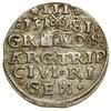 Trojak, 1581, Ryga; mała głowa władcy; Iger R.81.1.e (R4), K.-G. 3, Kop. 8090 (R4),  Parchimowicz ..