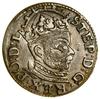 Trojak, 1583, Ryga; korona króla z rozetami; Ige