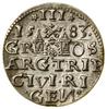 Trojak, 1583, Ryga; korona króla z rozetami; Iger R.83.1.a (R1), K.-G. 23, Kop. 8092 (R),  Parchim..