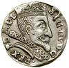 Trojak, 1598, Wilno; u dołu głowa wołu i herb Chalecki, duże popiersie króla, kryza rurkowata;  Ig..