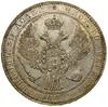 1 1/2 rubla = 10 złotych, 1834 НГ, Petersburg; wariant z wąską koroną, na rewersie po pierwszej kę..