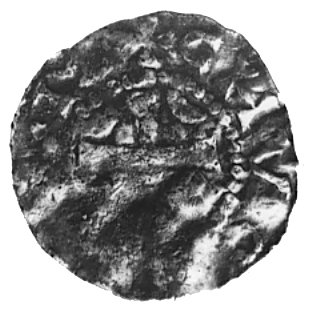 Konrad II jako cesarz (1027-1039), denar z nieokreślonej miejscowości HEVONACVM lub NEVONACVM-prawdopodobnie Nijmegen, Dbg 1194