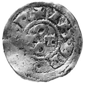 Pawia, Otto I i II (962-967), denar, Aw: Pośrodk