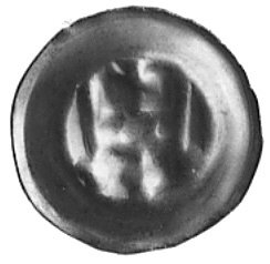 brakteat (XIII-XIV w.): Korona z krzyżem, Vos.69