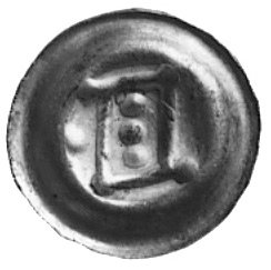 brakteat (XIII-XIV w.): Figura geometryczna, Vos.77, GumBK 131, 0.21 g.