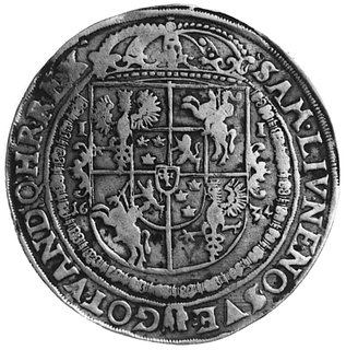 talar 1634, Bydgoszcz, Aw: Półpostać i napis, Rw: Tarcza herbowa i napis, Kop.l2.I.2a -r-, Dav.4326