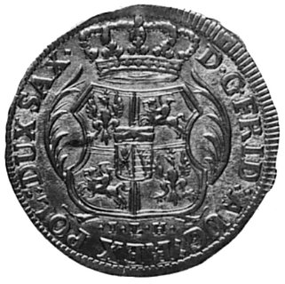 1/12 talara 1706, Drezno, Aw: Tarcza herbowa i napis, Rw: Wieniec i napisy, Merseb.1615
