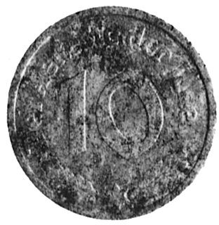 10 fenigów 1942, moneta próbna nie dopuszczona d