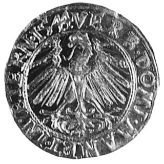 grosz 1544, Legnica, Aw: Popiersie Fryderyka II i napis, Rw: Orzeł dolnośląski i napis, Kop.90.IV.2, FbSg.1363