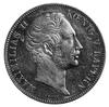 podwójny talar 1853, Aw: Głowa króla Maksymiliana II, w otoku napis, Rw: Tarcza herbowa podtrzymyw..