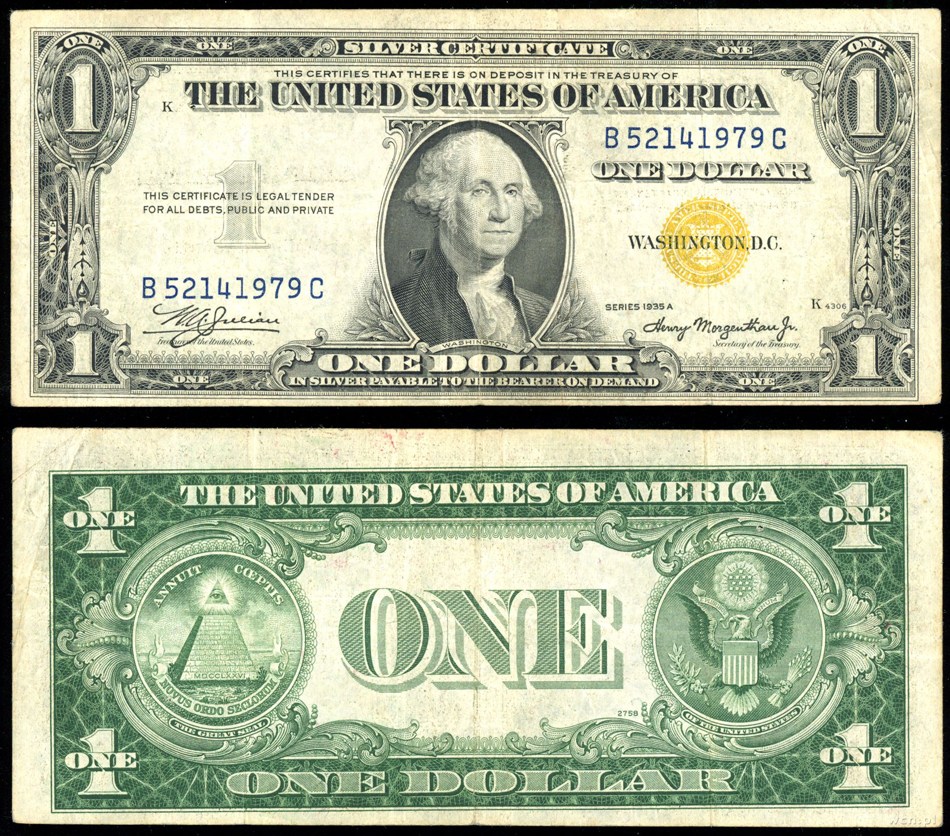 1 dolar, 1935 A, USA