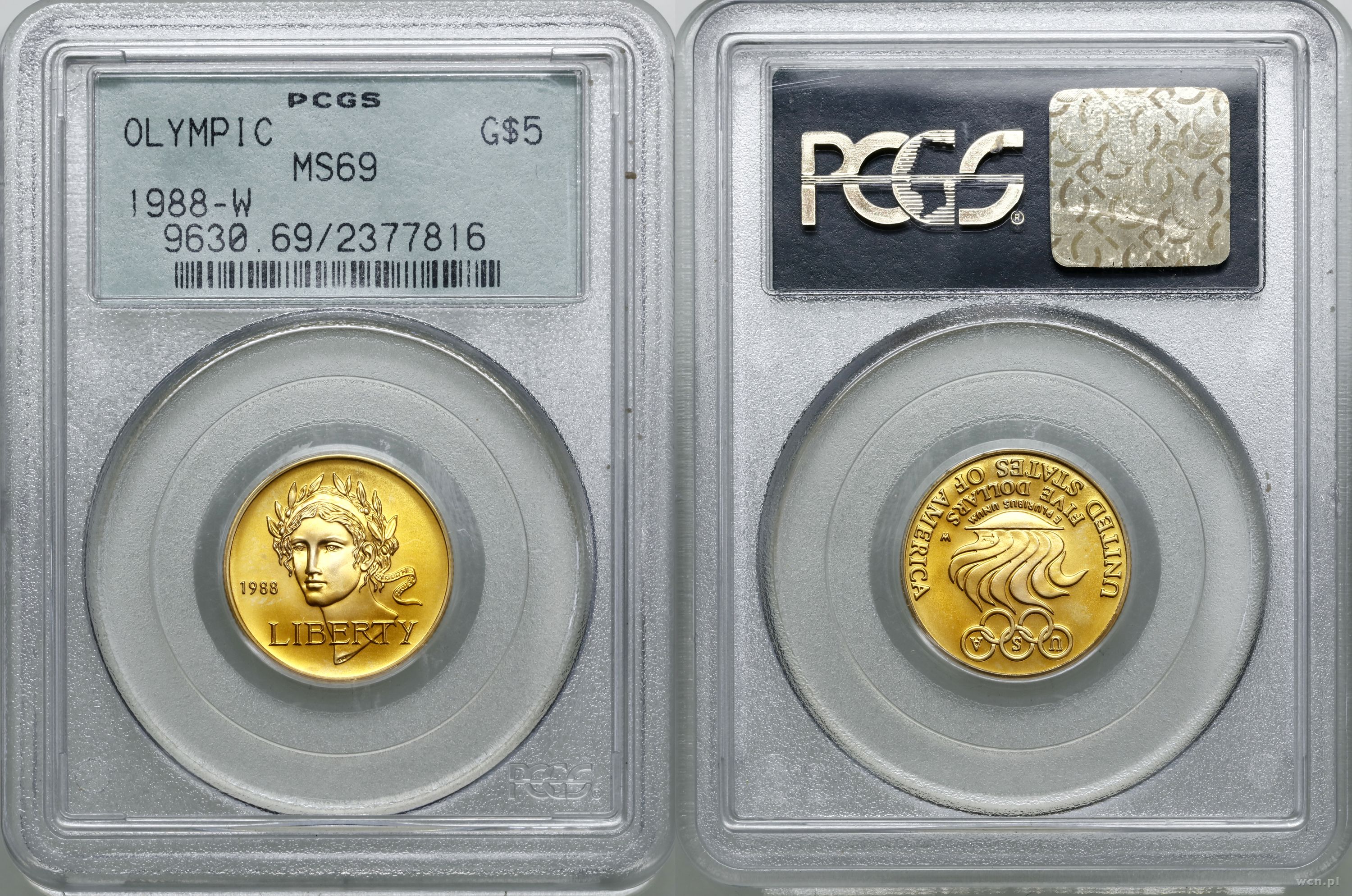 5 dolarów 1988 W, West Point, Olympics, Seoul 19