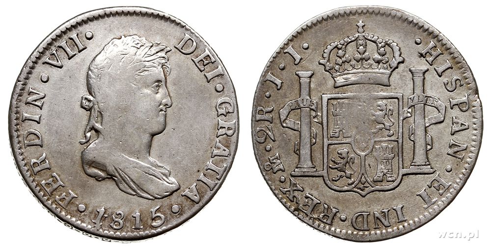 Meksyk, 2 reale, 1815/JJ