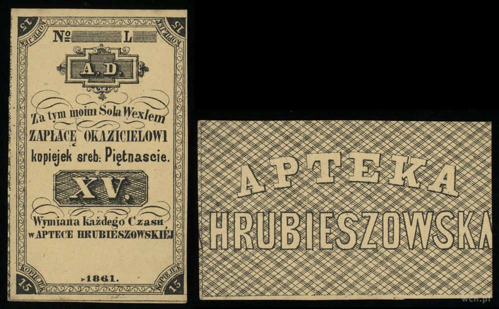 Polska, 15 kopiejek srebrem, 1861