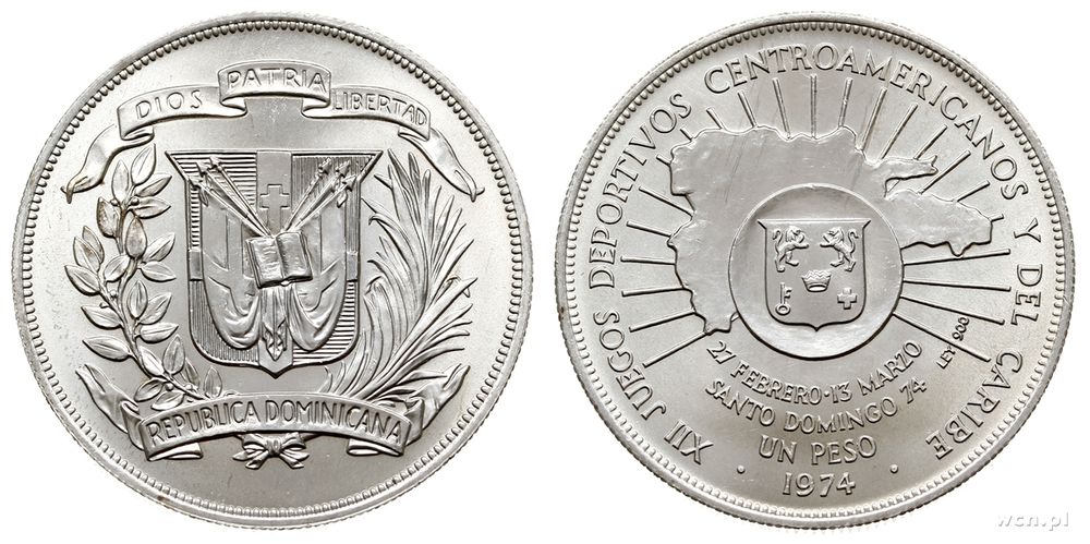 Dominikana, peso, 1974