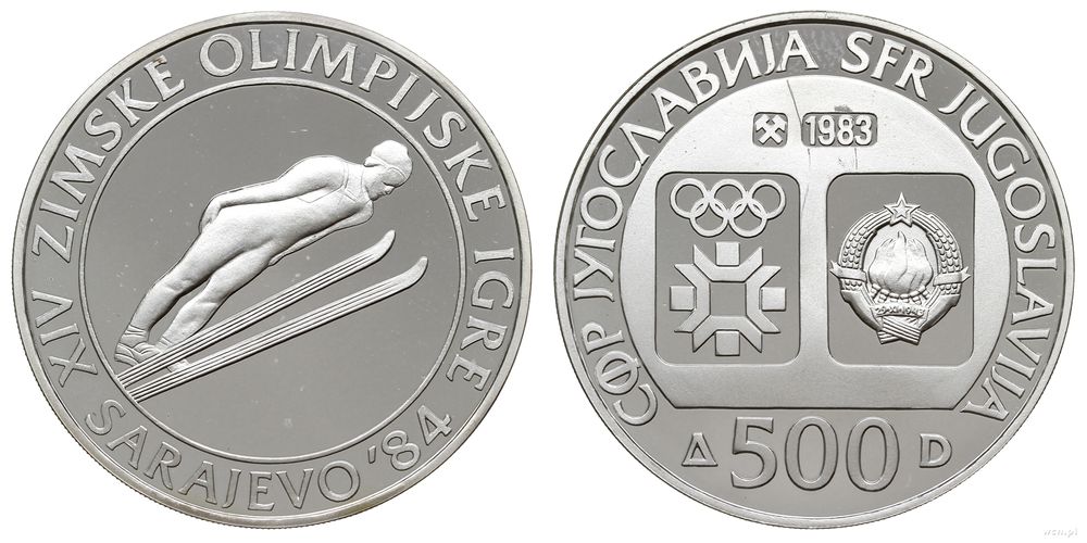 Jugosławia, 500 dinarów, 1983