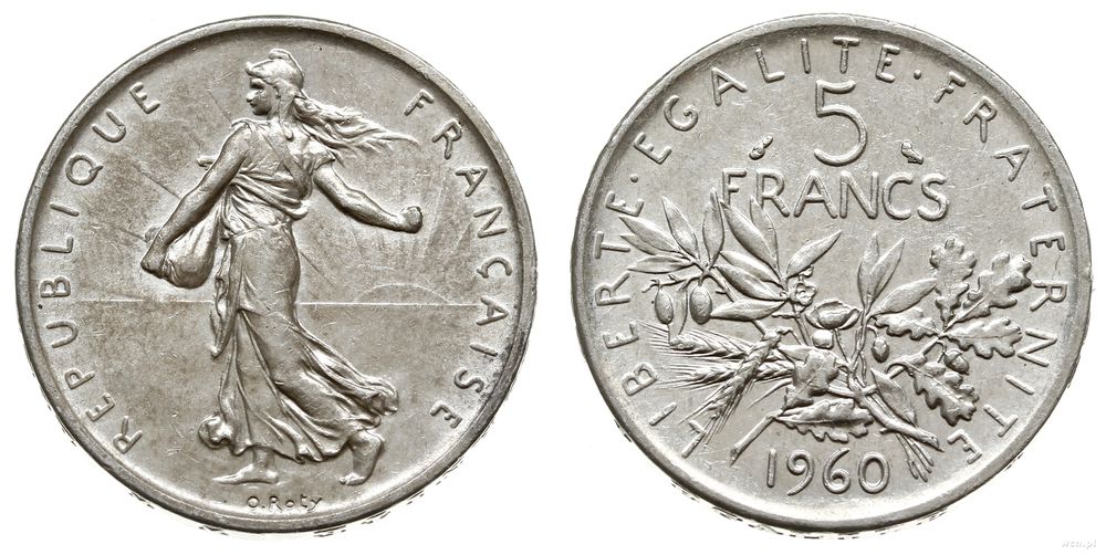 Francja, 5 franków, 1964