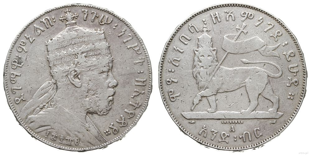 Etiopia, 1 birr, 1897/A (1889EE)