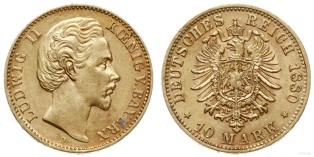 Niemcy, 10 marek, 1880/D