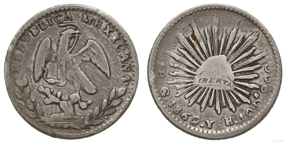 Meksyk, real, 1862 Go