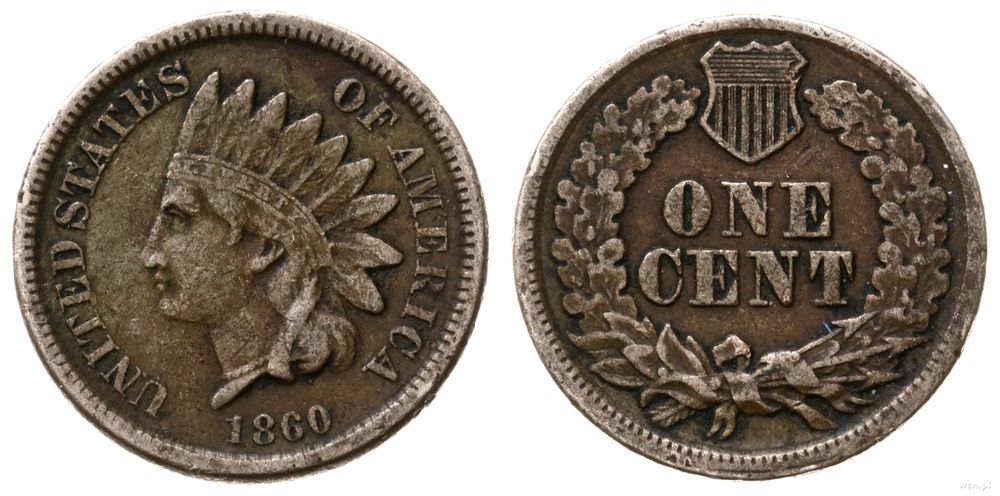 Stany Zjednoczone Ameryki (USA), 1 cent, 1860