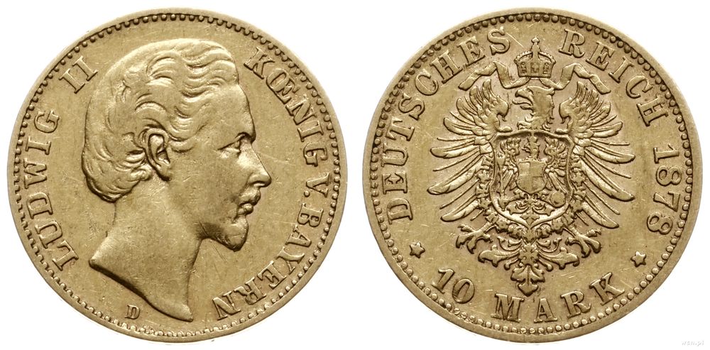Niemcy, 10 marek, 1878 D