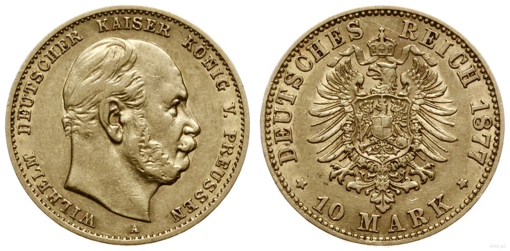 Niemcy, 10 marek, 1877 A