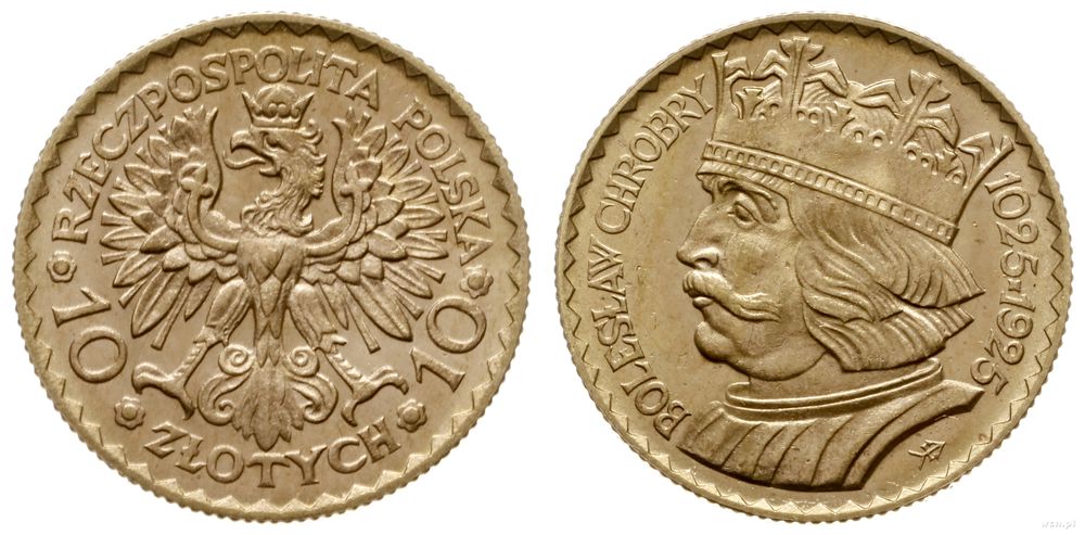 Polska, 10 złotych, 1925