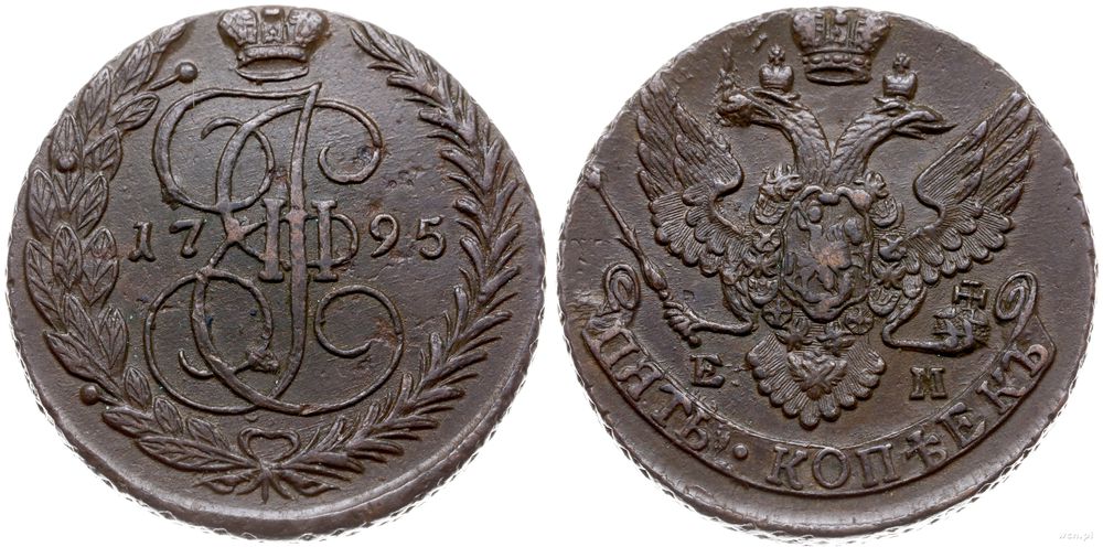 Rosja, 5 kopiejek, 1795 / EM