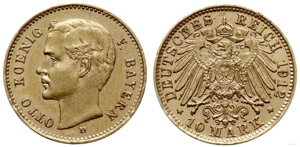Niemcy, 10 marek, 1912 D