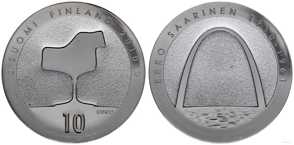 Finlandia, 10 euro, 2010